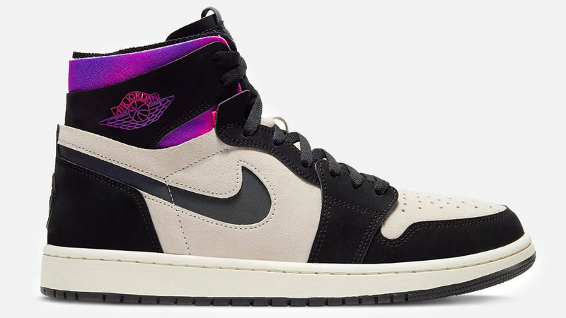 Air Jordan 1 Zoom Cmfrt X Paris Saint-Germain (White/Black-Psychic Purple-Hyper Pink) - Patta