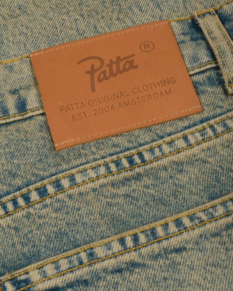 Patta Whiskers Denim Pants (Dark Blue Denim) Patta