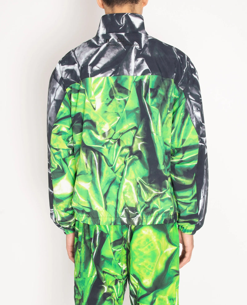 Patta x Bodil Ouedraogo Panelled Tracksuit (Green AOP/Grey AOP) Patta