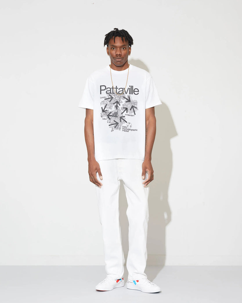 Patta x Experimental Jetset Pattaville T-Shirt (White) Patta x Converse