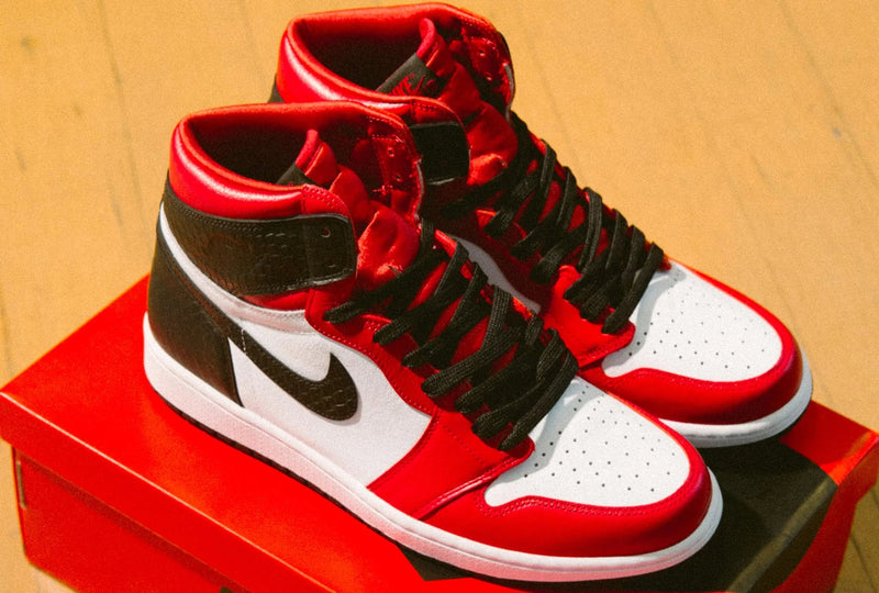Nike WMNS Air Jordan 1 High OG (Gym Red/Black-White) - Patta
