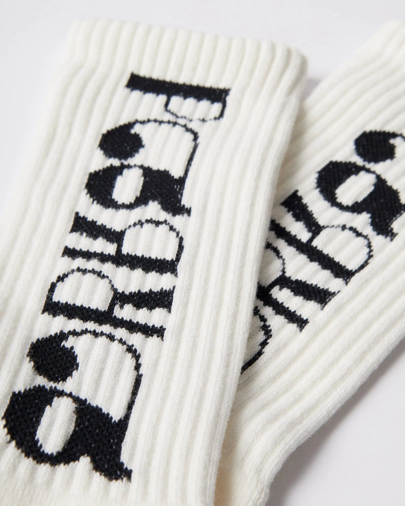 ByParra Tokyo logo crew socks (White) ByParra