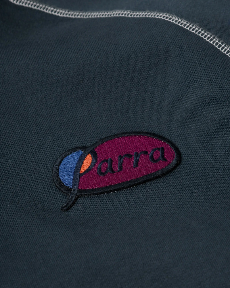 byParra Circled Script Logo Hooded Sweatshirt (Dark Blue) ByParra