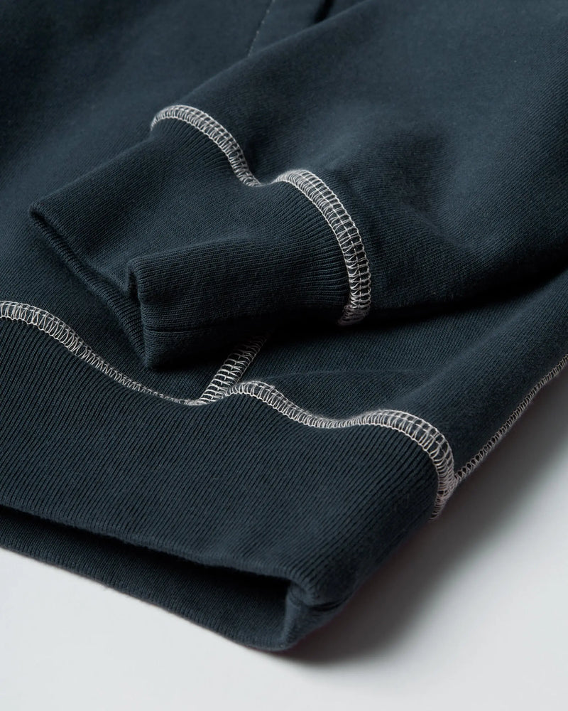 byParra Circled Script Logo Hooded Sweatshirt (Dark Blue) ByParra