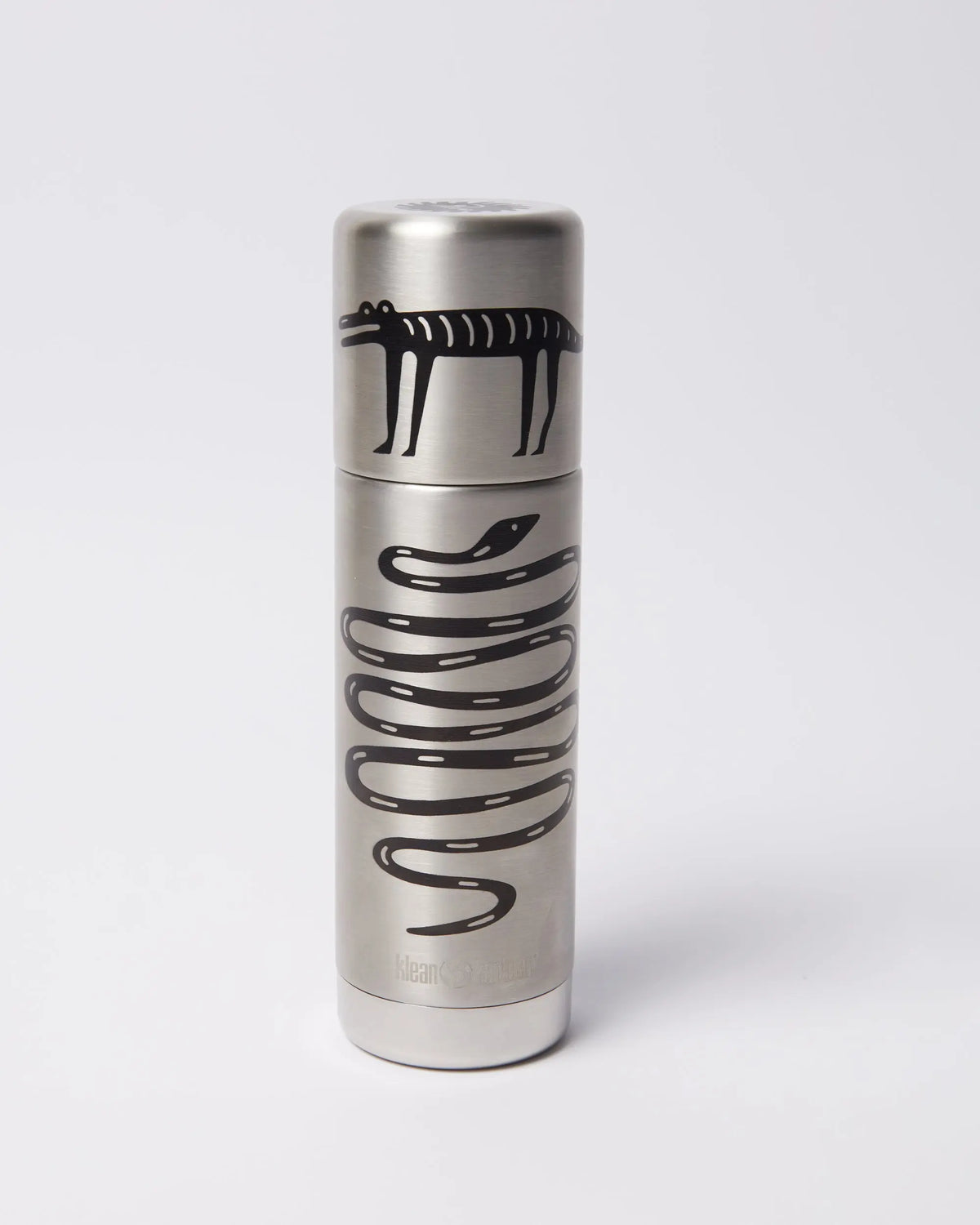 By Parra Snakes and darwin Klean Kanteen bottle (Brushed) By Parra