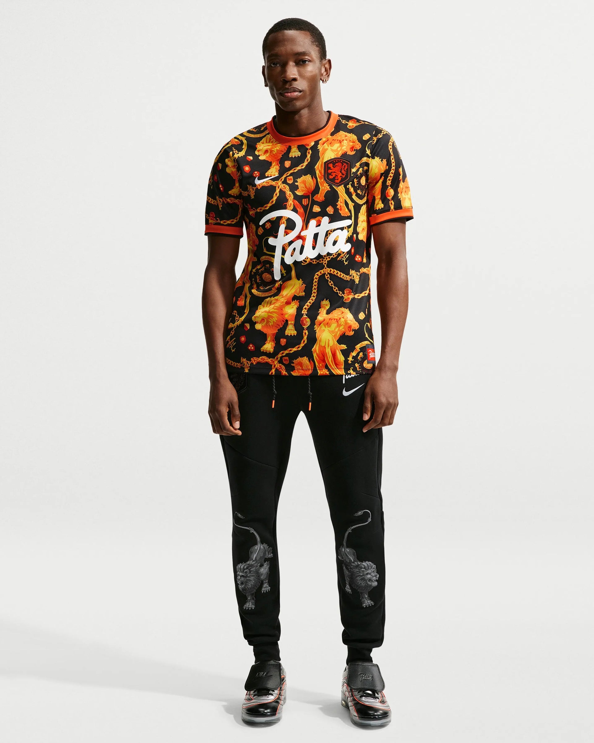 Patta x Nike KNVB Pre-Match Jersey (Black/Orange) Nike