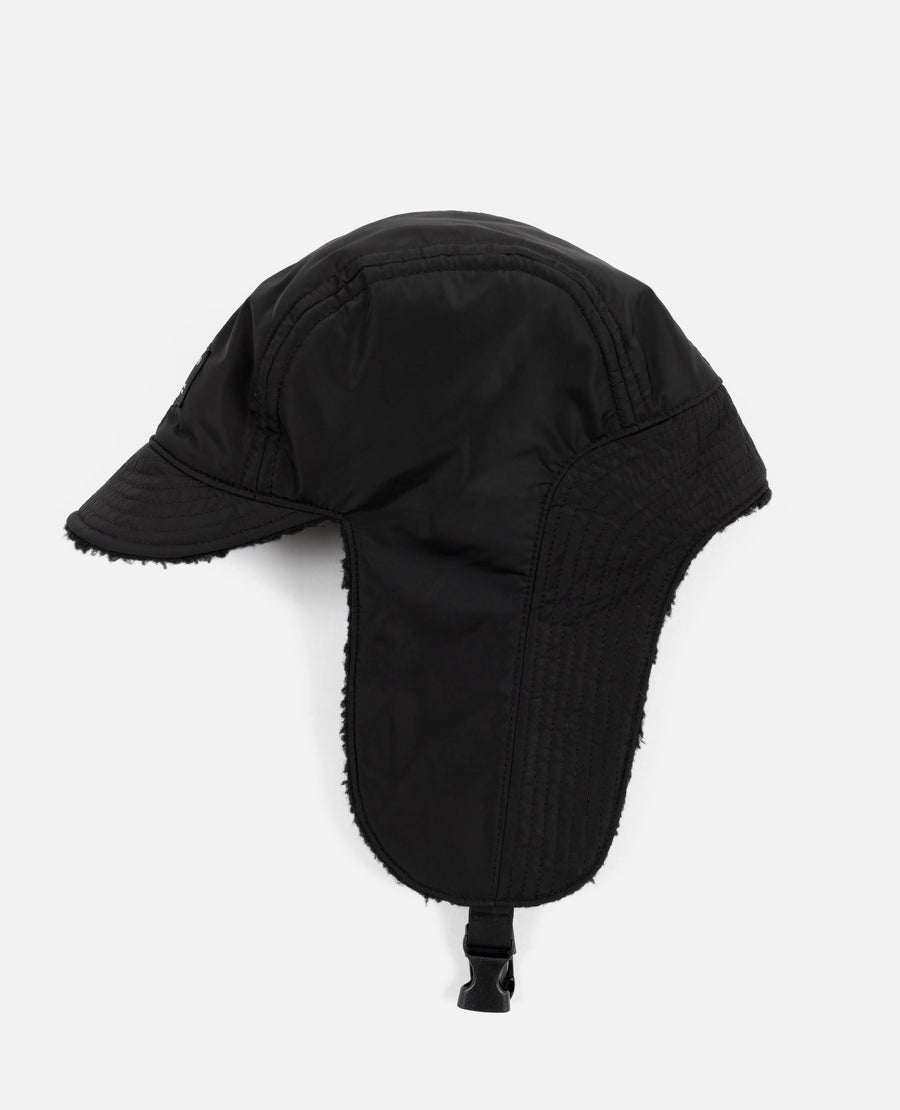 Patta Reversible Flap Cap (Black/Black) Patta