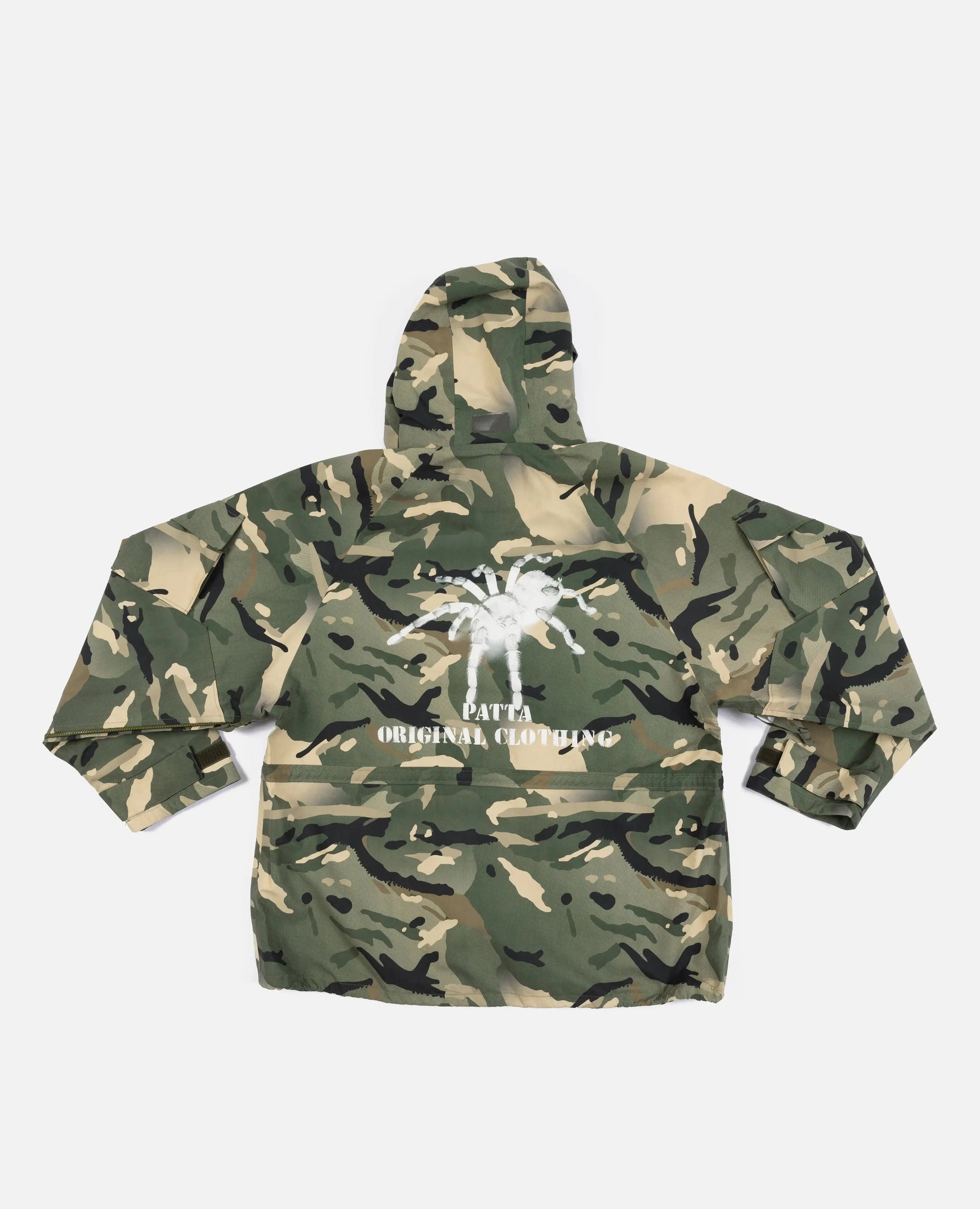 Patta Spray Camo Nylon Tactical Parka (Multi/Spray Camo) Patta