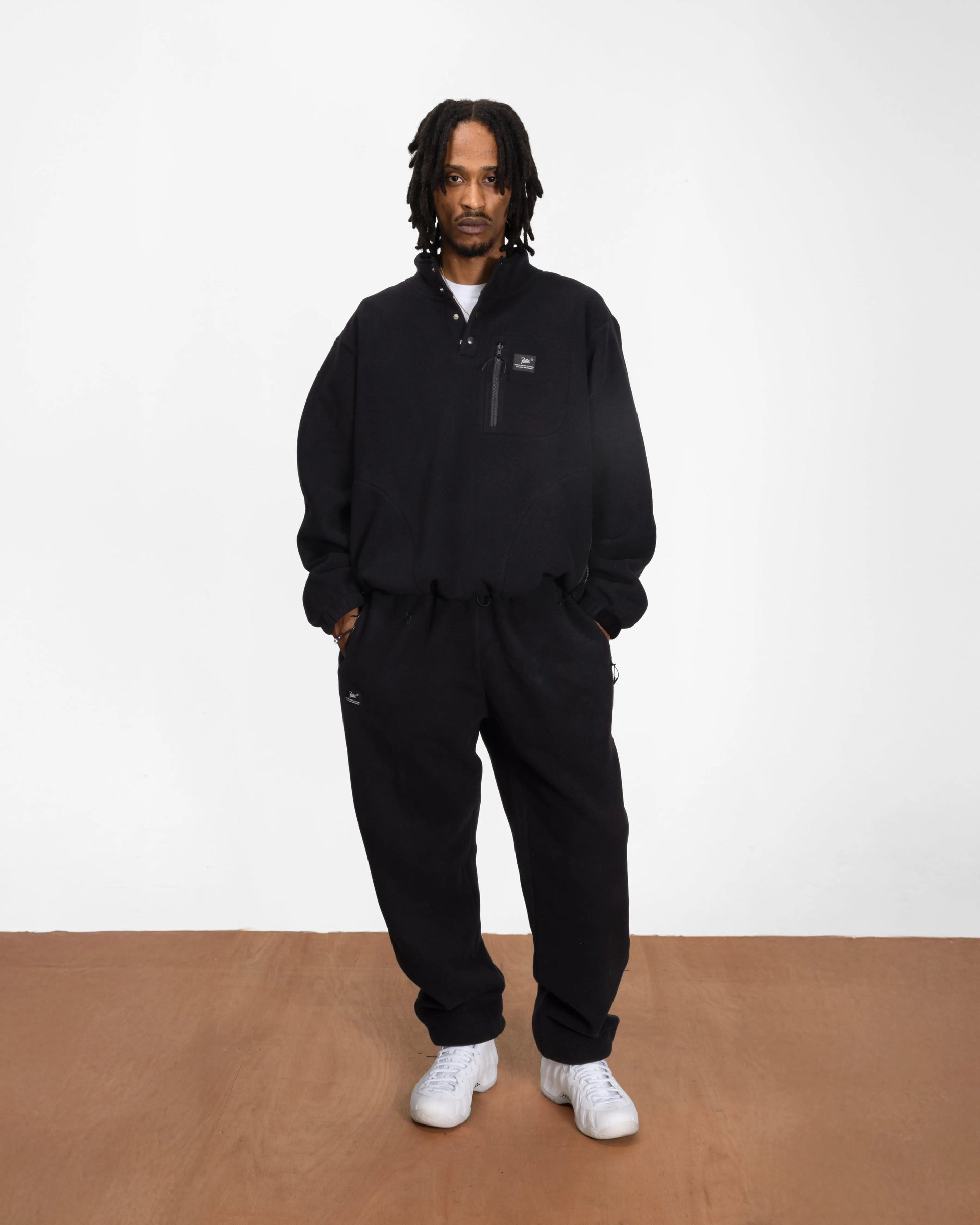 Patta Sherpa Fleece Pants (Black) Patta