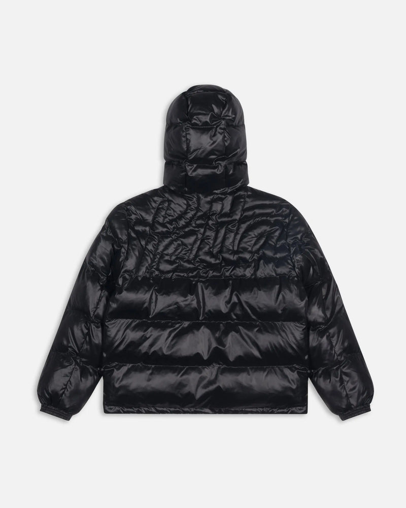 Patta Quilted Script Logo Puffer Jacket (Black) Patta