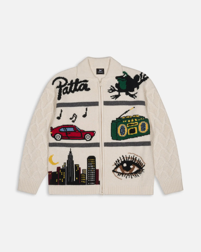 Patta Perfect Day Knitted Cardigan (Peyote) Patta