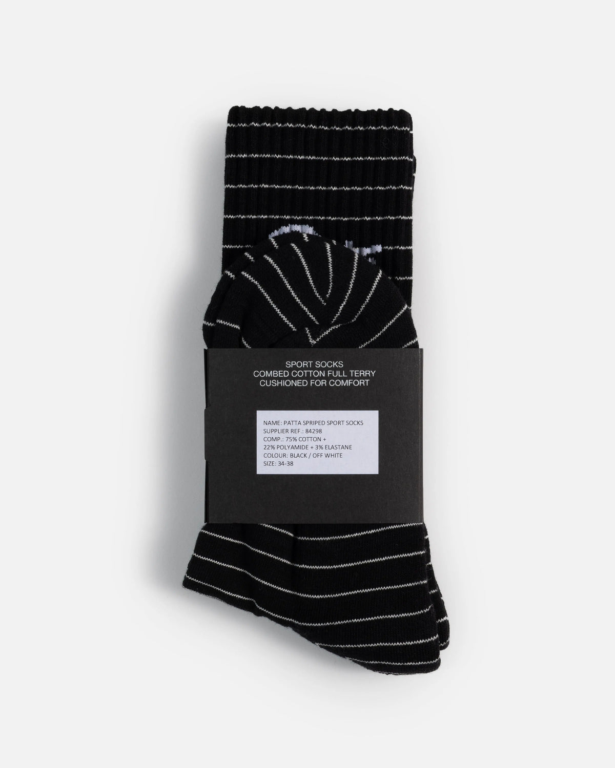Patta Striped Socks (Black Iris) Patta
