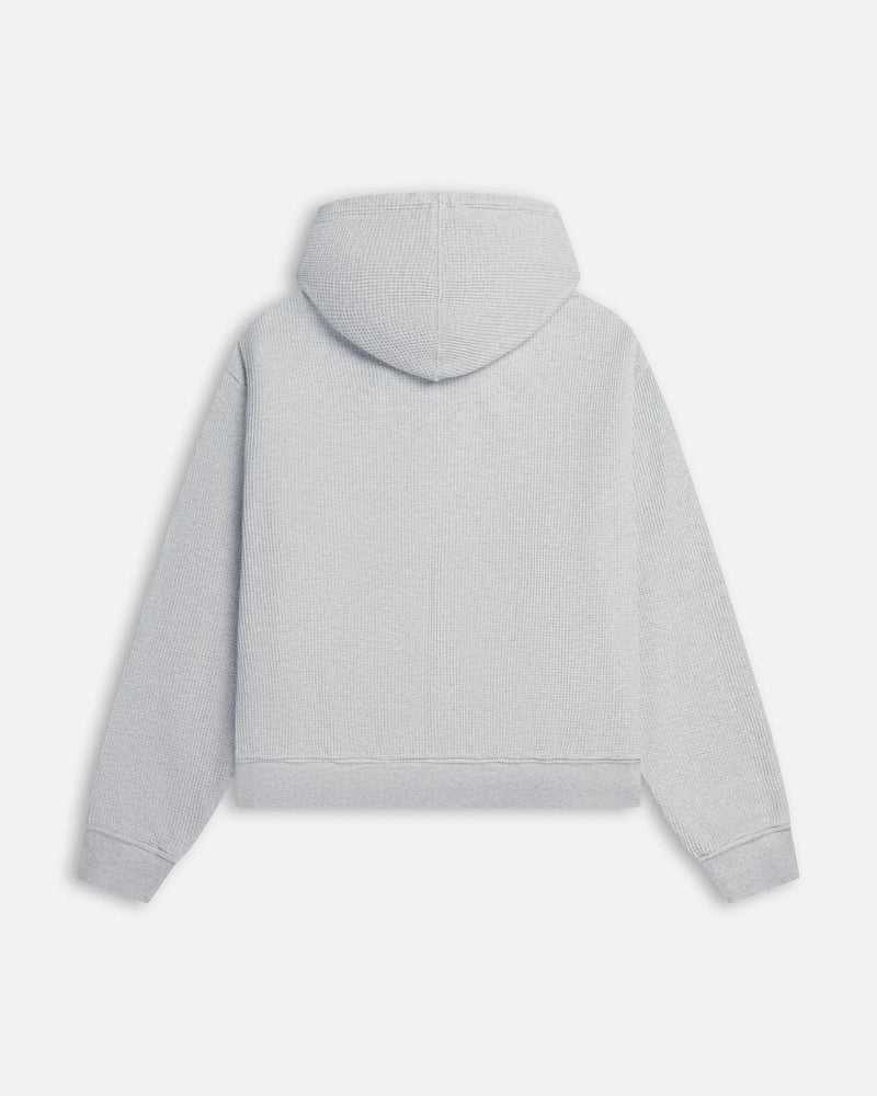 Patta Waffle Reversible Zip Up Hooded Sweater (Grey heather) Patta