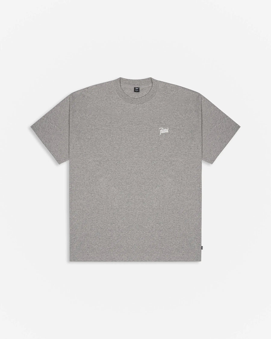Patta Script Logo T-Shirt (Melange Grey) Patta