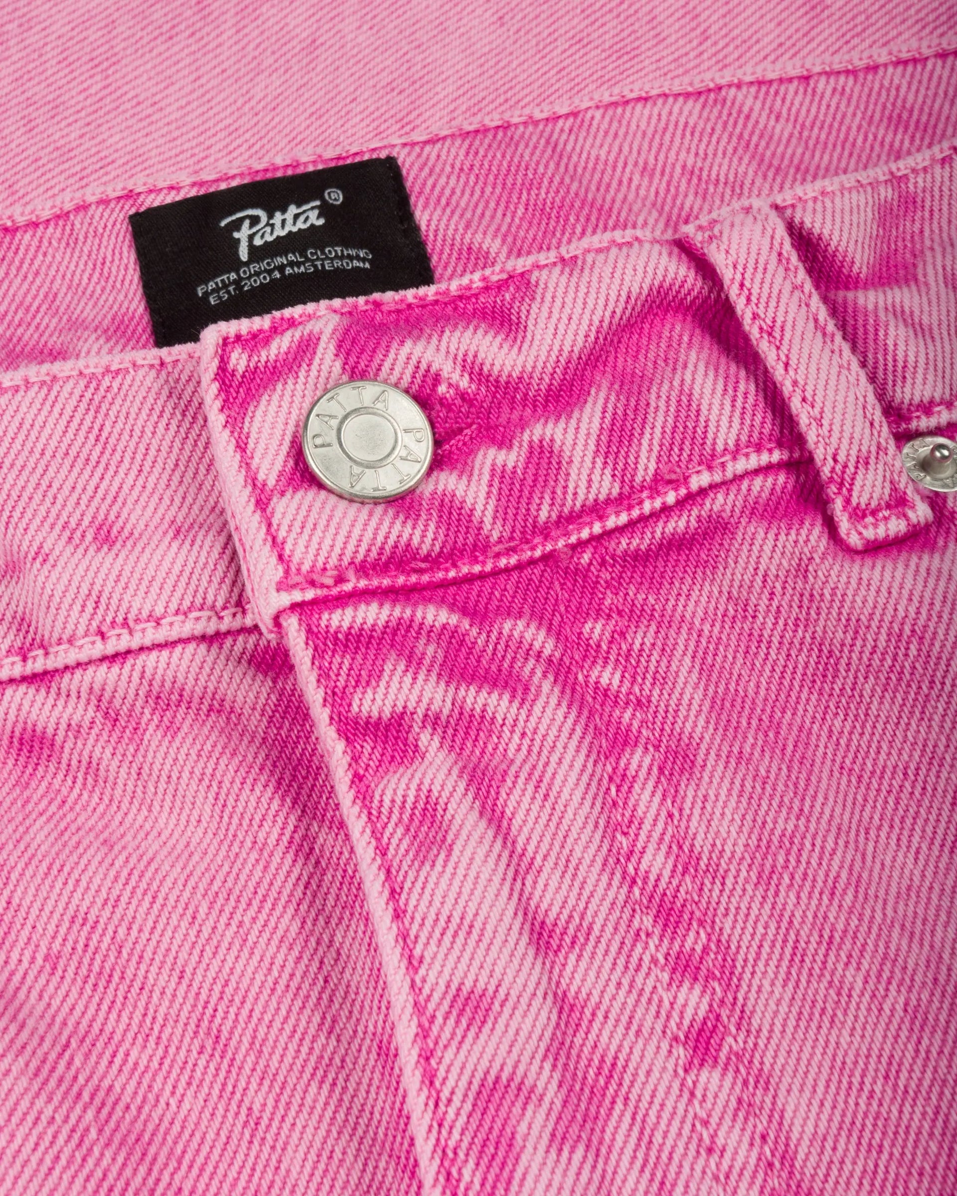 Patta Acid Wash Fuchsia Purple Denim Pants (Fuchsia Purple) Patta