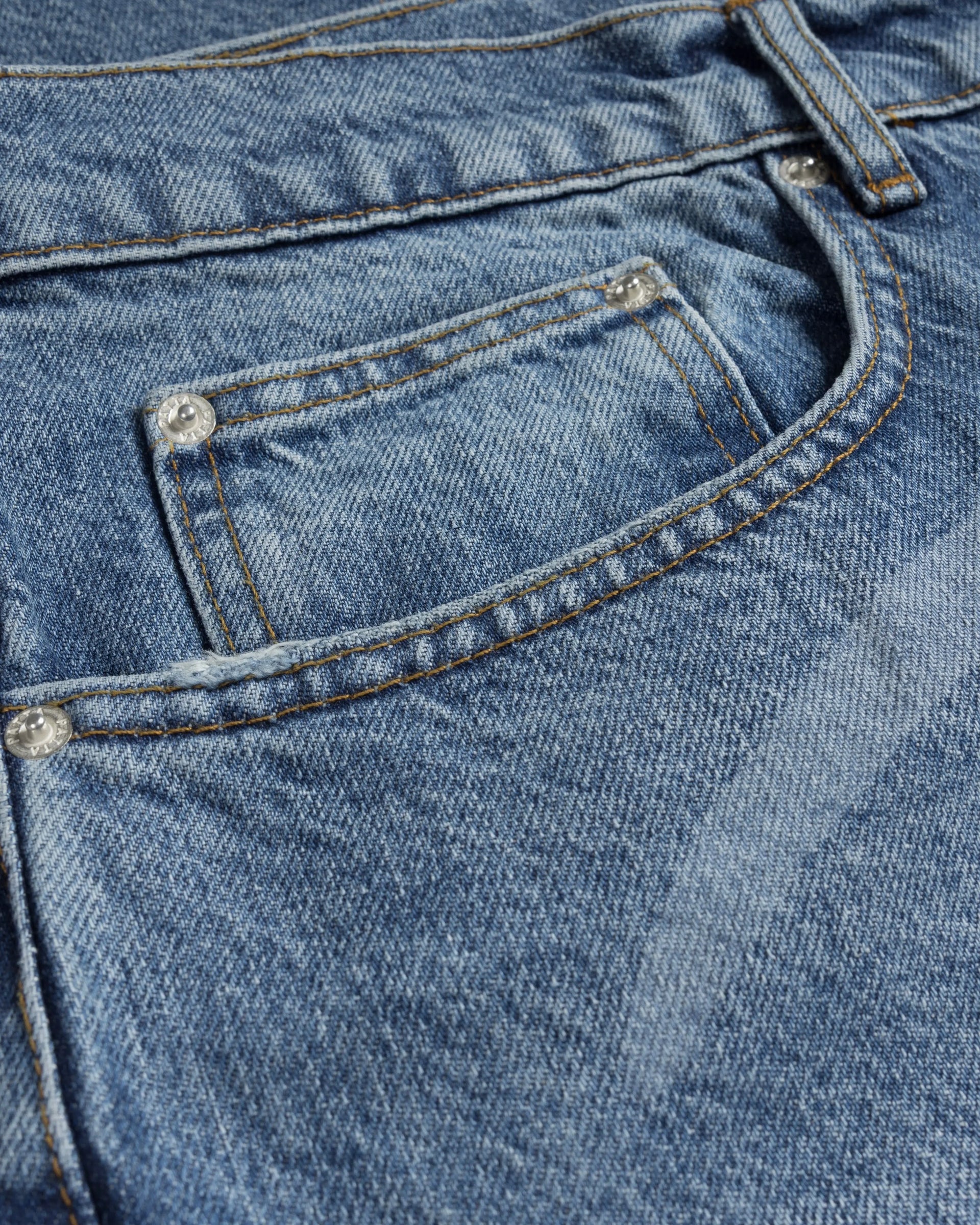 Patta Laserprint Whiskers Denim Pants (Light Blue Denim) Patta