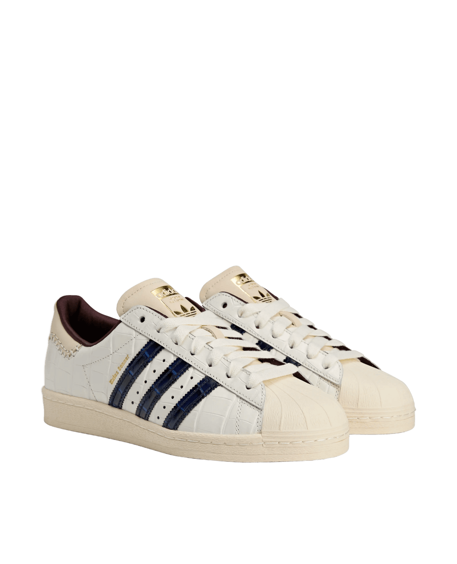 Adidas Wales Bonner Superstar (Wonder White/Collegiate Navy/Night Red) - Patta