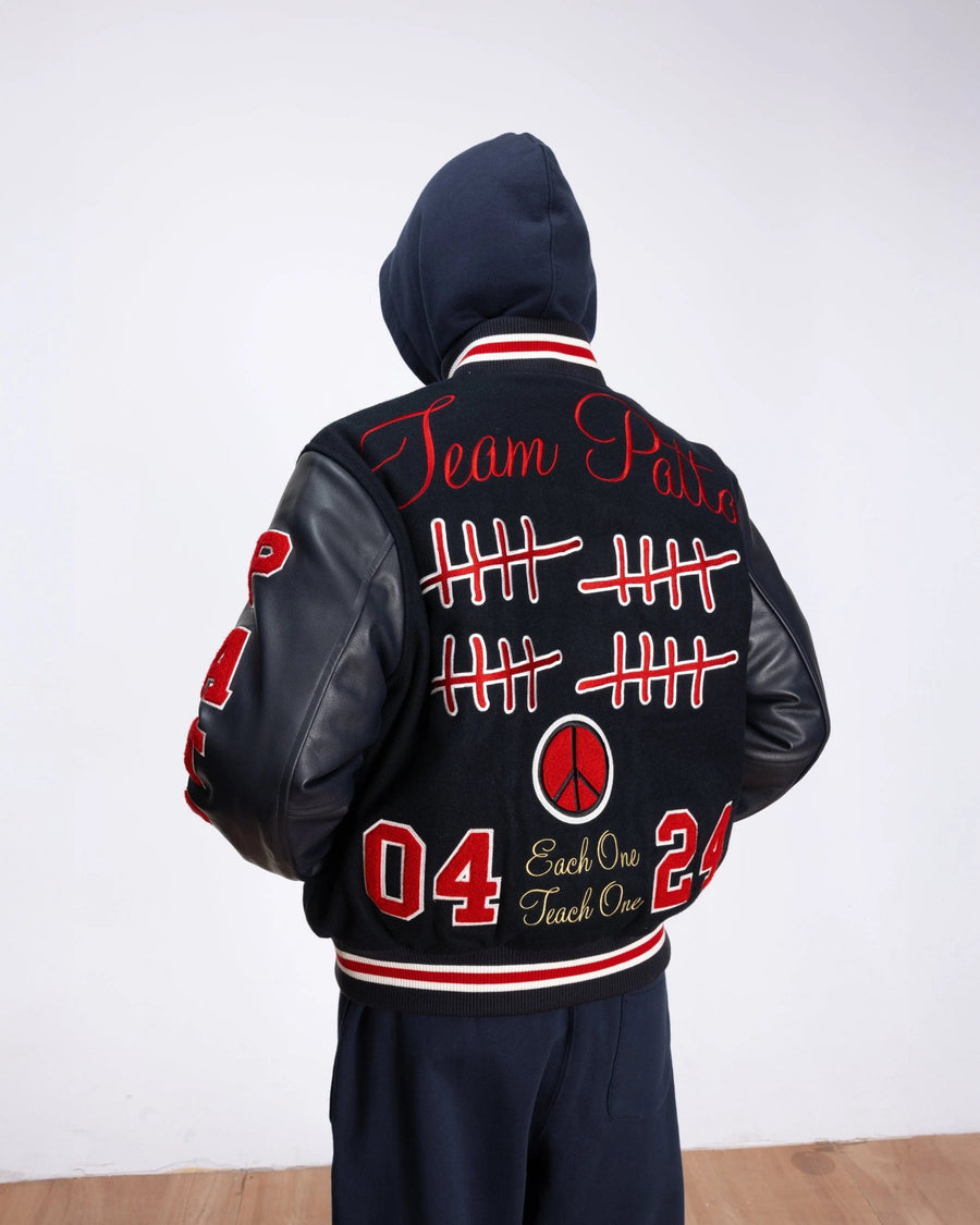 Patta 20th Anniversary Varsity Jacket (Maritime Blue) - Patta
